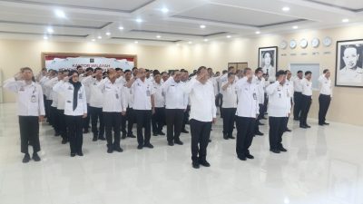 Rutan Bantaeng Ikuti Apel Pagi Pegawai Bersama Kemenko Kumham dan Imigrasi dan Pemasyarakatan (Imipas)